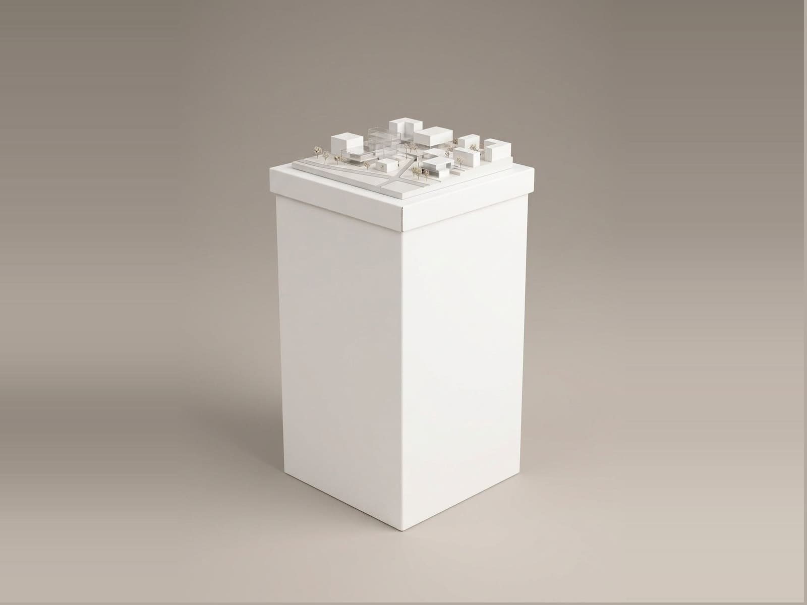 Modellhocker weiß
